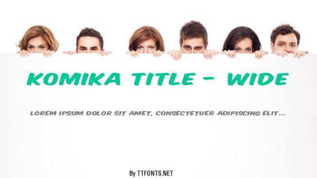 Komika Title - Wide example